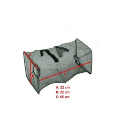 Trampa Para Peces, Mojarras Y Carnada Viva De 27x27x60 Cm