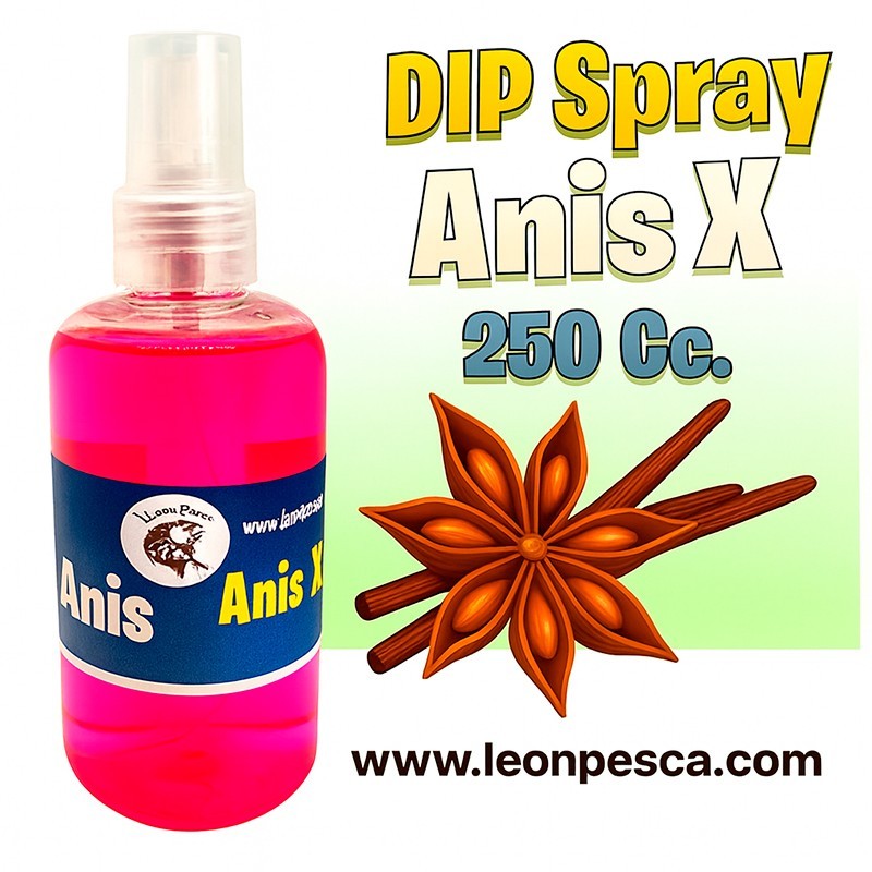DIP Spray Anis X 250 Cc. Pesca Carpas, Boga,Sabalos
