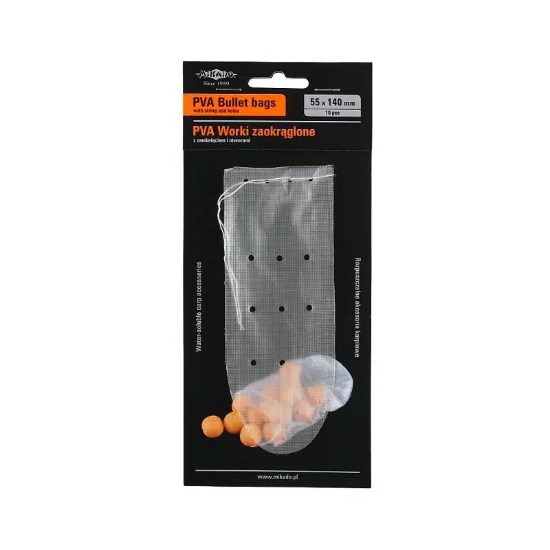 Bolsas PVA Mikado Bullet Bag 65 × 190 mm – 10 unidades