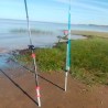 Posacañas Telescópico de Aluminio 1,40 m para Pesca de Costa
